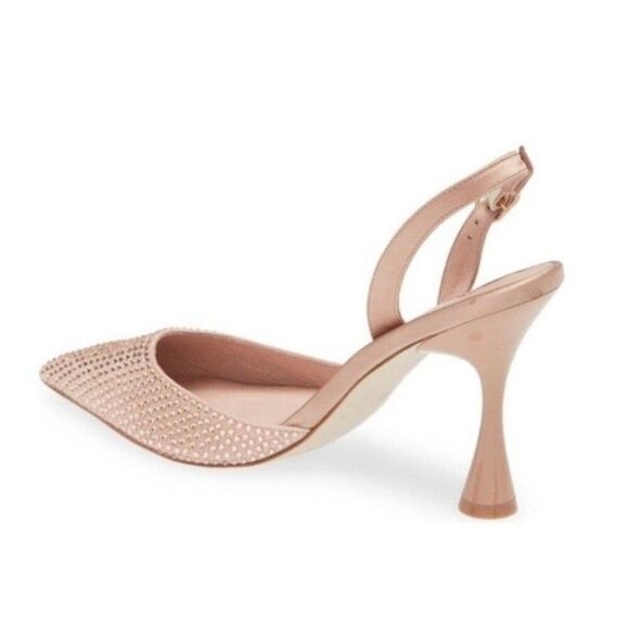 NWOB Jeffrey Campbell | Zivote Rhinestone Slingback Pump in Light Pink 6.5 - Picture 3 of 12